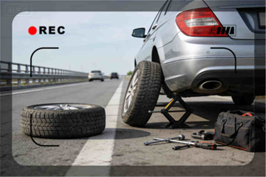 诏安高速公路爆胎-汽车换轮胎